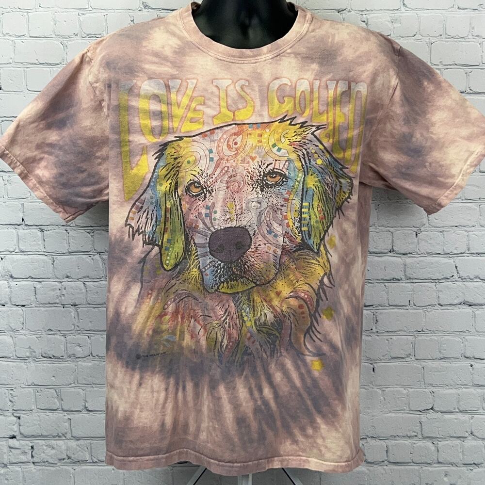 Love Is Golden Retriever T Shirt L Large Dean Russo Dog The Mountain Graphic Tee